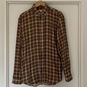 Earthy tone check shirt